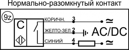 Датчик бесконтактный емкостный E03-NO-AC-K-Z(Л63)