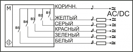 Поплавковый датчик уровня жидкости DFG4 41.51-B5.157.157.157.157-5NO-701.12-d2-S-1
