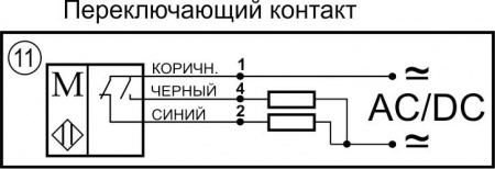 Датчик герконовый поплавковый уровня жидкости DFG 40.35-B1U60-NO/NC-302.12-M10x1-S